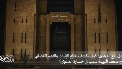 كيف يكشف نظام الإثبات والفهم القضائي أن ضعف التهيئة سبب في خسارة الدعوى؟
