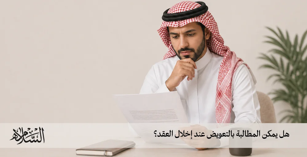 هل يمكن المطالبة بالتعويض عند إخلال العقد؟
