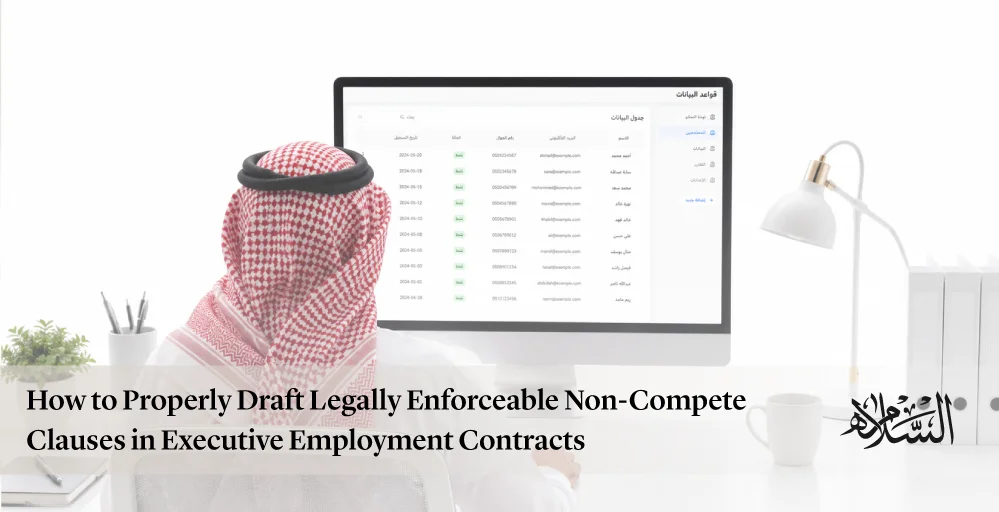 How to Properly Draft Legally Enforceable Non-Compete Clauses in Executive Employment Contracts