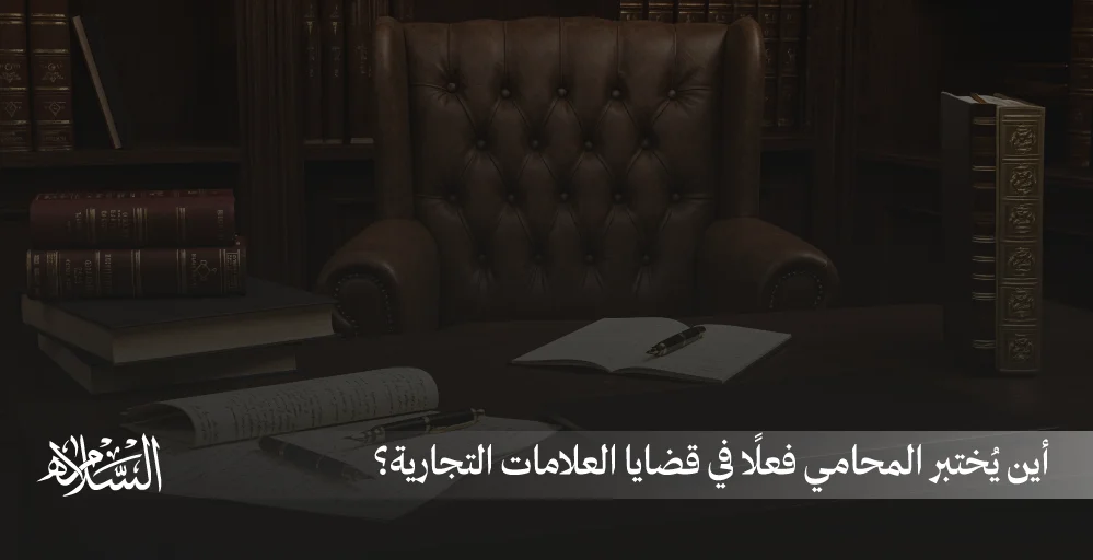 أين يُختبر المحامي فعلًا في قضايا العلامات التجارية؟
