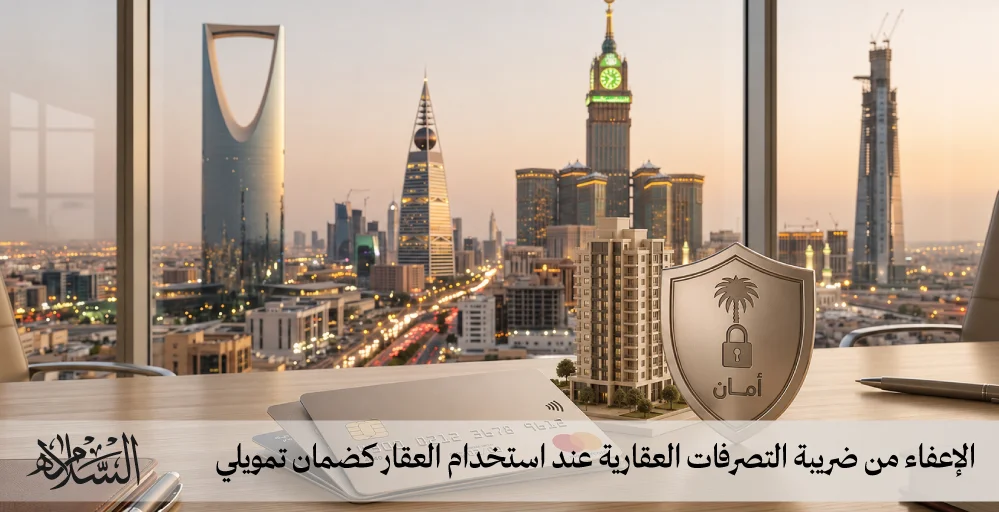 الإعفاء من ضريبة التصرفات العقارية عند استخدام العقار كضمان تمويلي
