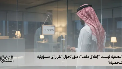 التصفية ليست إغلاق ملف متى تُحوِّل القرار إلى مسؤولية شخصية؟