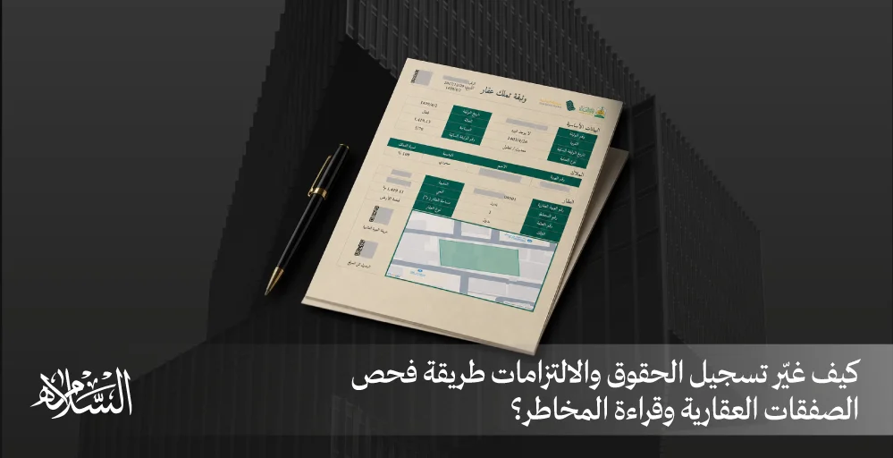 كيف غيّر تسجيل الحقوق والالتزامات طريقة فحص الصفقات العقارية وقراءة المخاطر؟
