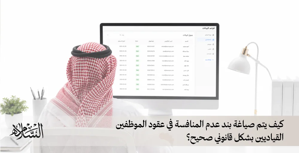 كيف يتم صياغة بند عدم المنافسة في عقود الموظفين القياديين بشكل قانوني صحيح؟