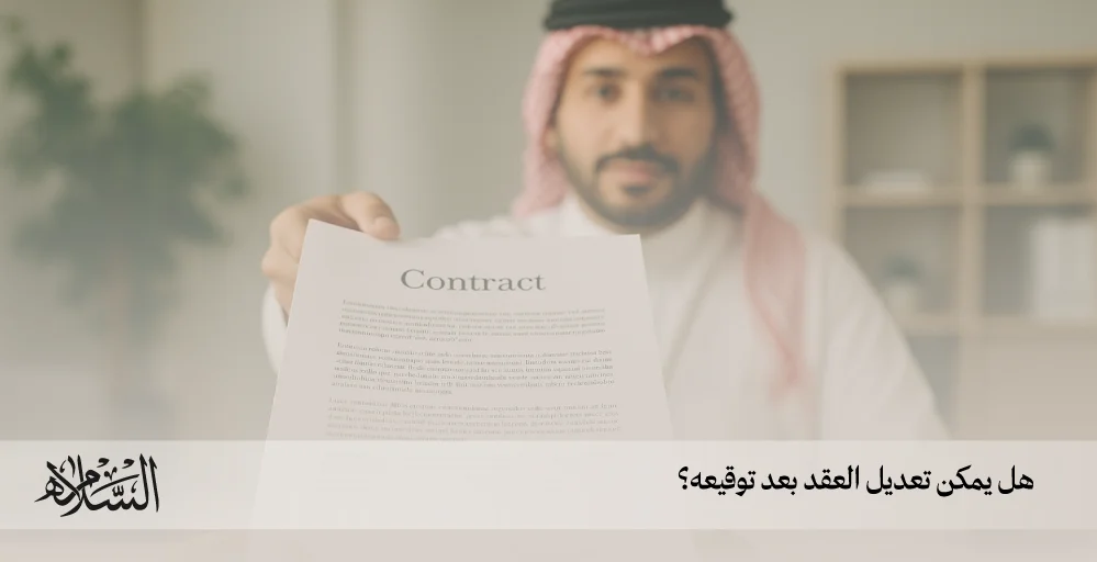 هل يمكن تعديل العقد بعد توقيعه؟