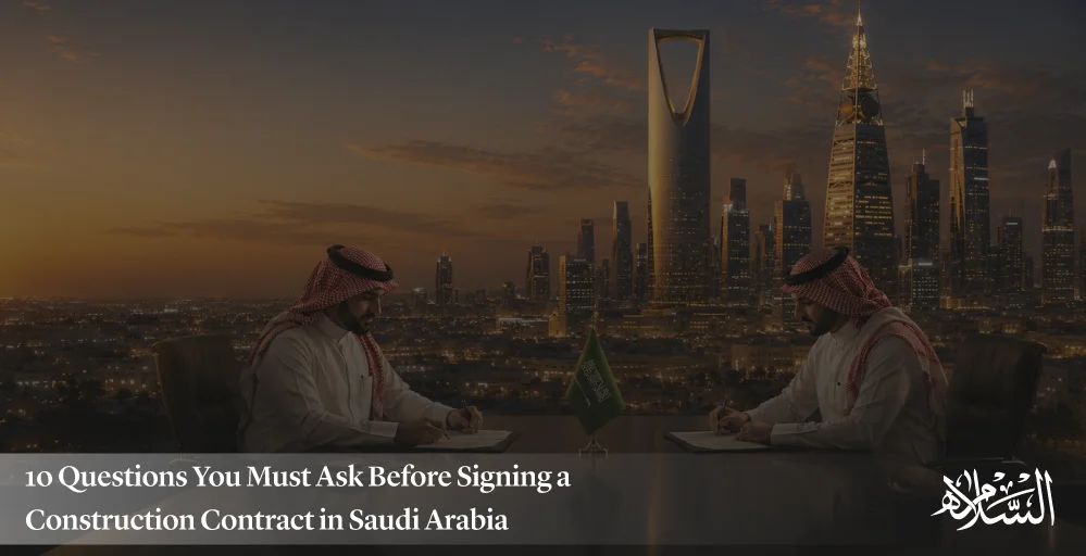 10 Questions You Must Ask Before Signing a Construction Contract in Saudi Arabia