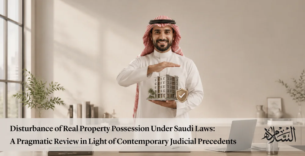 A legal analysis of the provisions governing the disturbance of real property possession under the Saudi Civil Transactions Law, featuring an analytical review of contemporary judicial precedents and the risks of physical and constructive disturbance impacting corporations and investors. Corporations routinely treat matters pertaining to possession as rudimentary issues requiring no prior planning—presuming that because the property is under the tenant's control, instruments are executed, and the term is stable, no one anticipates that an uncalculated piece of correspondence or a transient administrative measure could trigger full-scale litigation, culminating in financial losses and operational disruption. Nevertheless, practical experience before the courts reveals that the disturbance of possession is not merely a real estate dispute; rather, it is the threshold of a sequence of legal risks where statutory provisions intersect with commercial reality, and where a single uncalculated step transforms into an onerous legal liability difficult to discharge. How Do Saudi Laws Approach Possession? Saudi laws approach possession as a factual position (status quo) that must be respected. The law treats apparent physical possession (de facto possession) as a rebuttable presumption of ownership, and as an index that the possessor enjoys an inviolable legal standing that cannot be impaired except by virtue of a clear statutory or contractual title. The statutory principle anchoring this approach is manifest in the definition of possession as: "A person’s appearance over a thing in the capacity of an owner." This definition renders any disturbance of the possessor a legally actionable wrong, even if it does not escalate to the threshold of actual physical eviction from the premises. Furthermore, the law presumes good faith on the part of the possessor unless proved otherwise, thereby shifting the burden of proof onto the counterparty asserting that their possession is lawful or their conduct is justified. The significance of this principle becomes distinct in lawsuits where it is substantiated that the disturbing entity was aware of its lack of entitlement, or had been formally notified thereof via prior litigation, rendering its subsequent conduct tortious (malicious/aggressive) in the eyes of the court. Judicial Precedents in Possession Matters Contemporary precedents issued by Saudi courts affirm this protective doctrine over possession, illustrating how liability is imputed to disputing parties based on the physical and material effect of their conduct: First: Constructive and Intangible Disturbance (Administrative Interference): In a landmark commercial case, the court characterized a corporation's actions as a "disturbance of possession" solely based on letters and notices it served strictly onto the sub-tenants of the premises. Notwithstanding the absence of any physical eviction or actual ejectment, the judicial panel ruled that such correspondence was sufficient to destabilize and undermine the possessor’s standing, cause commercial disruption impairing operational stability, and consequently triggered the liabilities attached to trespass/encroachment. Second: Factually Unsupported Challenging of Title: In another dispute involving a corporate acquisition where the transacting parties disagreed on the mechanism for taking over real estate assets, the court integrated into its ratio decidendi: "The mere casting of doubt upon the counterparty's possession, or the adoption of field measures intimating the imposition of a new de facto control without a conclusive statutory title, falls within the scope of legally prohibited disturbance." When the disturbing party raised defenses of gross inequity (Ghabn) and fraud (Tadlees), the court decreed that such substantive defenses are insufficient to divest a party of physical possession unless supported by dispositive evidence, and that the baseline rule dictates the preservation of the status quo (statu quo ante) until an infraction is proven by conclusive evidence. Third: Liabilities Attached to De Facto Possession: Disputes arising from commercial lease agreements provide a lucid illustration of these risks. In a prominent judgment rendered by the Court of Appeal in Jeddah, the court held that the property remaining under the actual physical possession of the tenant throughout the pendency of litigation constitutes proof of possession in their favor, thereby imposing contractual and financial liability upon them—even if the commercial contract executed between the parties referenced the liability of an external entity. The case applied a strict legal maxim: Whosoever maintains actual physical possession bears its statutory liabilities, irrespective of reciprocal defenses raised outside the framework of the established physical facts. What Elements Do Commercial Courts Scrutinize? An analytical review of these judgments demonstrates that the disturbance of possession under the Saudi system is not measured solely by flagrant physical acts—such as breaking locks or barring entry—but rather by the pragmatic and economic impact such conduct inflicts upon the stability of a commercial or investment facility. The following acts are judicially classified as forms of disturbance of possession: Serving unauthorized threat letters or notices onto sub-tenants. Publicly claiming ownership or the right of disposal absent an enforceable judicial decree or an operative official instrument. Negotiating directly with utility providers or government agencies dealing with the possessor with the intent to prejudice their standing. Attempting to register or document a new lease contract via the "Ejar" platform notwithstanding the existence of an active, valid contract. Saudi courts naturally lean toward protecting the stable status quo, viewing the continuity of apparent possession as an essential guarantee for the stability of commercial transactions and the protection of rights against chaotic or arbitrary claims. Possession as a Risk Management Paradigm This analysis elevates possession from a mere real estate detail to a matter of corporate risk management. Corporations engaging in acquisitions, transfers of usufruct, or the restructuring of lease agreements must realize that any uncalculated step may be construed as a tortious disturbance, rendering the entity liable under tort (negligence) or contract. Rulings issued in recent years clearly demonstrate that a mere subjective belief of entitlement is insufficient; it is actual physical possession that steers the dispute, not bare documentation alone. From a pragmatic standpoint, corporations executing transactions, or delivering or taking over project sites, must implement a straightforward benchmark: If the property remains under the control of a specific party, all correspondence and actions must be channeled through that party, not circumventing them. If a statutory title exists permitting a alteration of this status, it must be executed to the letter prior to communicating with any tenant or transacting entity. The principle emerging from precedents is that the court penalizes the unsettling of a possessor even if the act does not amount to actual ejectment, because undermining commercial confidence constitutes the inception of encroachment. The Commercial Courts' Treatment of Possession Courts treat possession not merely as a legal privilege, but as an operational liability. Whosoever holds a property becomes liable before the owner and the law for the attached obligations. For instance, in a case adjudicated in Tabuk, the court held that a tenant’s continuity in executing contracts and managing the premises implied their assumption of its liabilities, irrespective of their belief that the acquired corporation was the entity obligated to disburse payment. In light of the foregoing, the inquiry posed by a corporate director or investor is: Can these disputes be averted? The answer based on practical experience is in the affirmative—provided that possession is understood as a factual position that is not extinguished except via an explicit, formal measure; and provided that communications with tenants are tightly controlled, handover/takeover protocols are meticulously documented, and corporations refrain from displaying any indicia of control prior to the absolute perfection of their legal procedures. Following the enactment of the Civil Transactions Law, the legislative ecosystem has become more explicit in safeguarding possession, and courts have grown highly sensitive to any conduct that might undermine it. This renders seeking legal counsel in this classification of disputes a matter of operational necessity to protect commercial positions, particularly amidst a multiplicity of transacting entities, overlapping instruments, and the rapid assignment of rights. Consequently, mitigating these disputes is achieved through: Comprehending possession as a protected factual status that is not divested except via an explicit judicial or contractual procedure. Controlling and precisely drafting legal communications and correspondence directed to tenants. Ensuring robust legal documentation of real estate handover and takeover protocols. Completely abstaining from displaying any indicia of control or management prior to the absolute perfection of operative legal titles. Experience in possessory portfolios reveals that the party acting on uncalculated overconfidence is frequently the party that fails; whereas the party that controls its procedures and approaches possession as a liability prior to it being a right, is the one that exits such disputes with minimal cost and maximum stability. Conclusion Legal consultations in possessory disputes are not an operational luxury; they are a necessity to protect commercial positions. Do not hesitate to contact us. Frequently Asked Questions (FAQs) Q1: How do Saudi laws approach possession? A: Saudi laws approach possession as a factual position (status quo) that must be respected. The law treats apparent physical possession as a presumption of ownership and an index that the possessor enjoys a legal standing that cannot be impaired except by virtue of a clear title. The statutory principle anchoring this approach is codified in the definition of possession as: "A person’s appearance over a thing in the capacity of an owner," rendering any disturbance of the possessor a legally actionable wrong, even if it does not reach the threshold of actual physical eviction from the premises. Q2: Can these possessory disputes be averted? A: Yes, provided that possession is understood as a factual position that is not extinguished except via a clear, formal measure; and provided that communications with tenants are tightly regulated, handover/takeover protocols are meticulously documented, and corporations completely refrain from displaying any indicia of control prior to the absolute perfection of their legal procedures. Q3: How do commercial courts adjudicate possessory disputes? A: Courts approach possession not merely as a legal privilege, but as an operational liability. Whosoever holds the property becomes liable before the landlord and the statutory system for the attached obligations. This is illustrated in a precedent from Tabuk, where the court held that a tenant’s continuity in executing contracts and managing the premises implied their assumption of its liabilities, irrespective of whether they believed the corporation they acquired was the entity obligated to disburse payment.