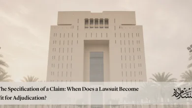 The Specification of a Claim When Does a Lawsuit Become Fit for Adjudication