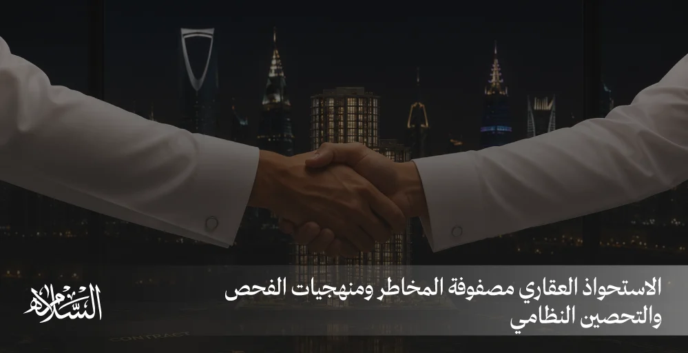 الاستحواذ العقاري مصفوفة المخاطر ومنهجيات الفحص والتحصين النظامي