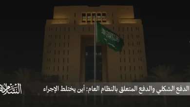 الدفع الشكلي والدفع المتعلق بالنظام العام
