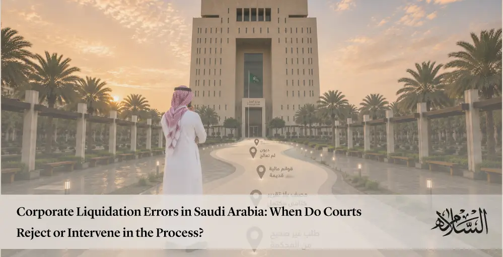 Corporate Liquidation Errors in Saudi Arabia: When Do Courts Reject or Intervene in the Process?