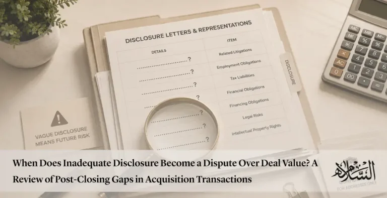 When Does Inadequate Disclosure Become a Dispute Over Deal Value?