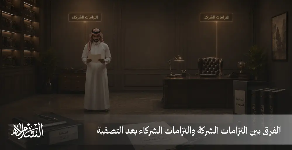 الفرق بين التزامات الشركة والتزامات الشركاء بعد التصفية