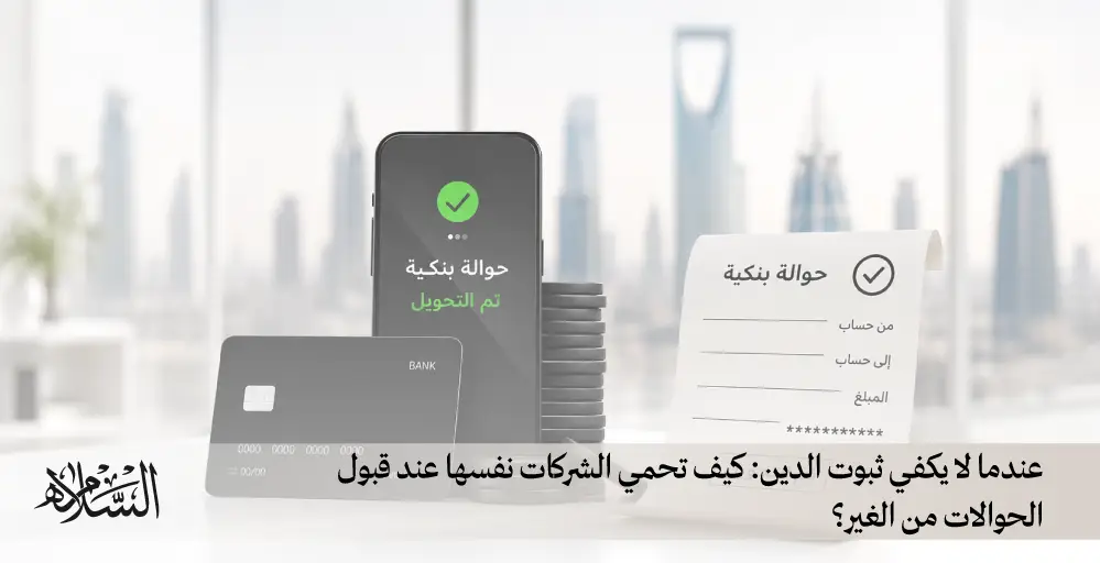 عندما لا يكفي ثبوت الدين: كيف تحمي الشركات نفسها عند قبول الحوالات من الغير؟