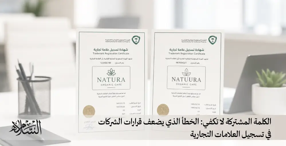 الكلمة المشتركة لا تكفي الخطأ الذي يضعف قرارات الشركات في تسجيل العلامات التجارية