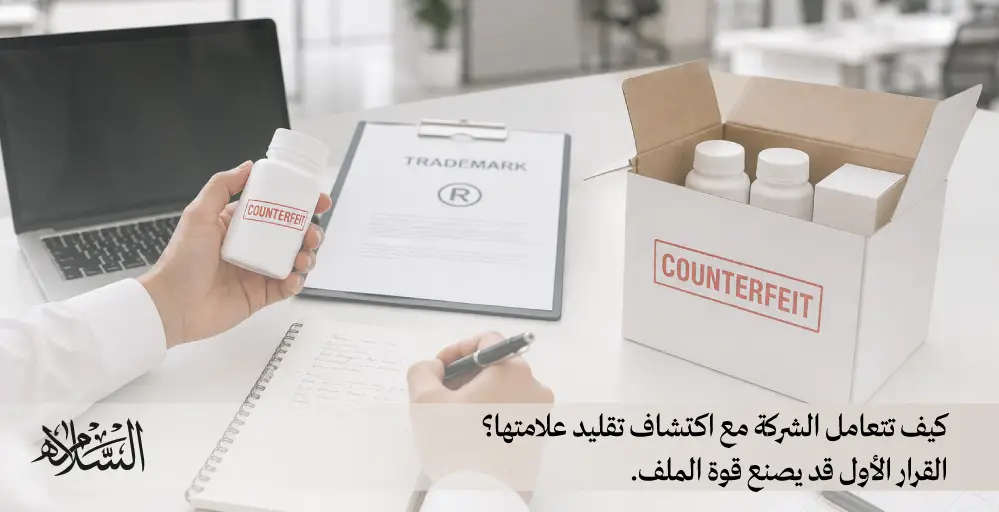 كيف تتعامل الشركة مع اكتشاف تقليد علامتها