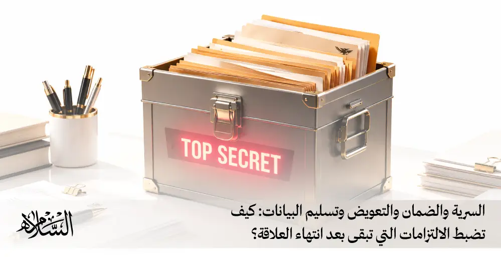 السرية والضمان والتعويض وتسليم البيانات: كيف تضبط الالتزامات التي تبقى بعد انتهاء العلاقة؟