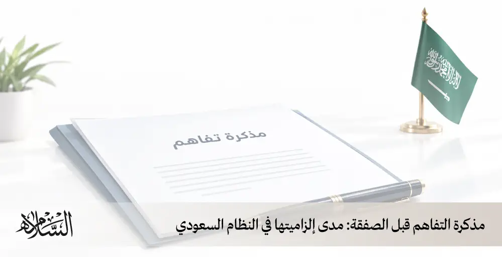 مذكرة التفاهم قبل الصفقة: مدى إلزاميتها في النظام السعودي